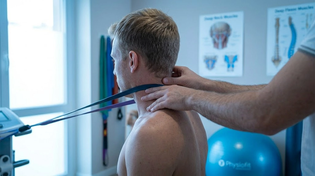 Esercizi stabilizzazione cervicale deep flexors sport Latina Physiofit